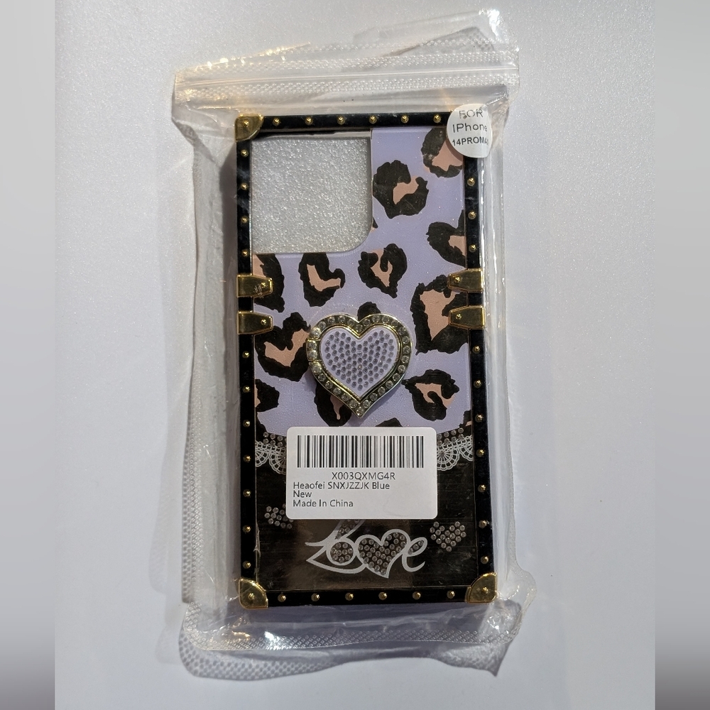 NEW Leopard Print Trunk Style iPhone 14 Pro Max Case - Purple Pink Black